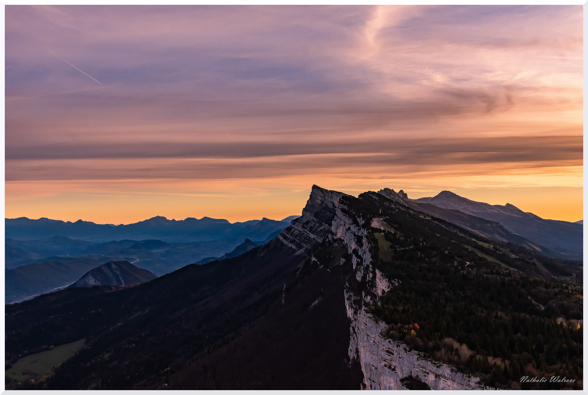 paysage de coucher de soleil